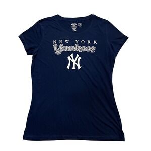 New York Yankees Concepts Sport Tee Women Large Navy Blue MLB Sleepwear T-Shirt